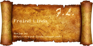 Freind Linda névjegykártya